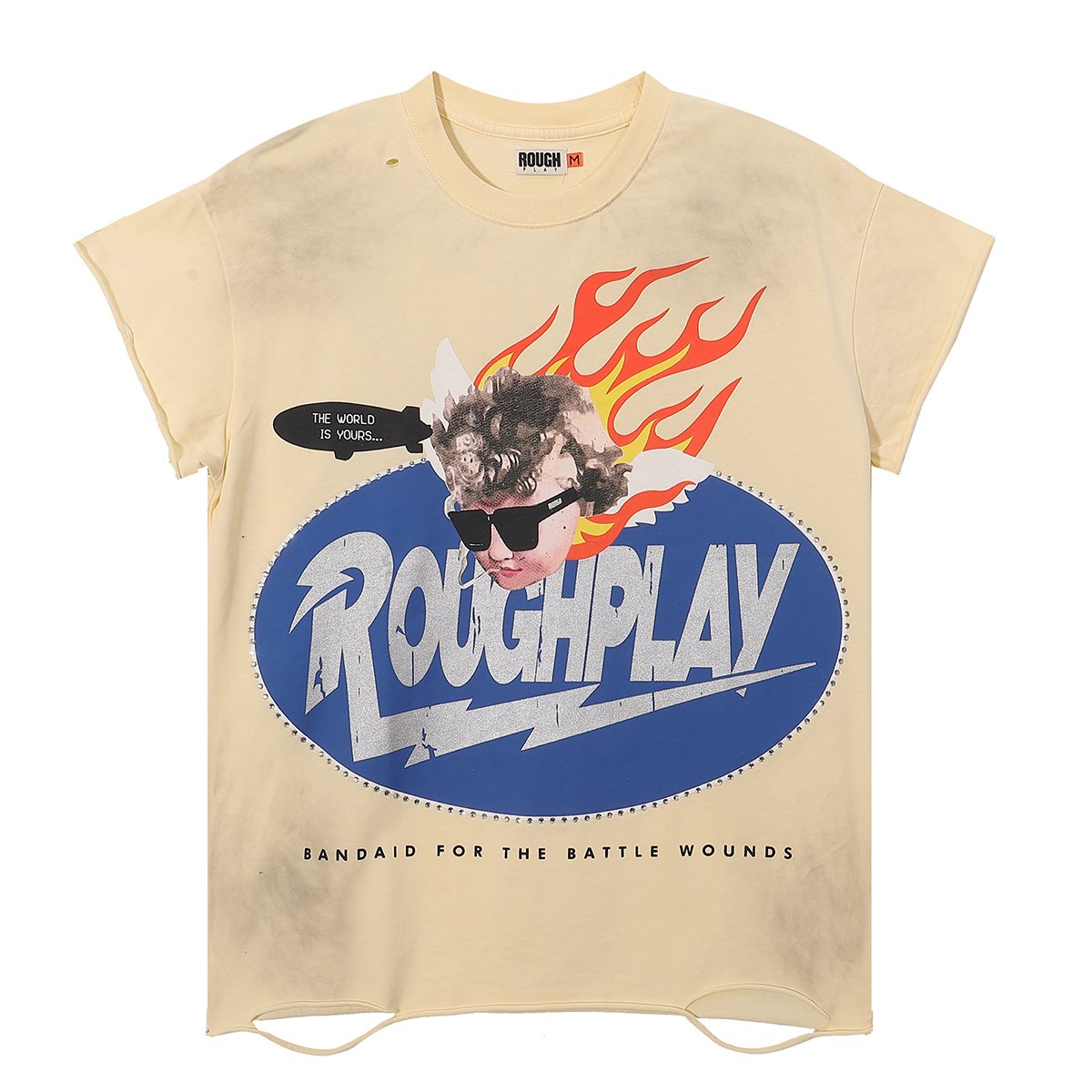 Rough Play SoleBoy Rhinestone Sleeveless T-Shirt ¡ª front