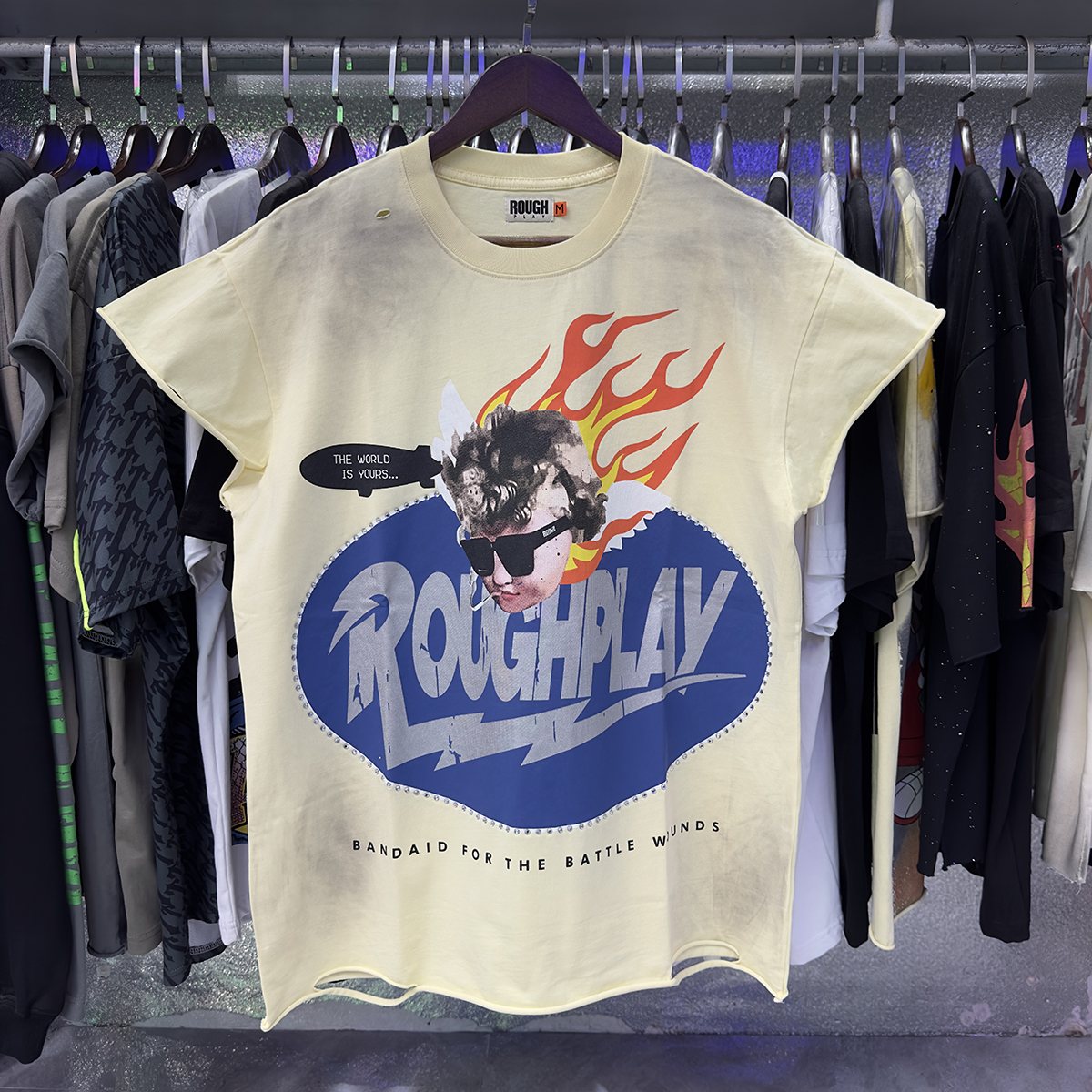 Rough Play SoleBoy Rhinestone Sleeveless T-Shirt ¡ª context