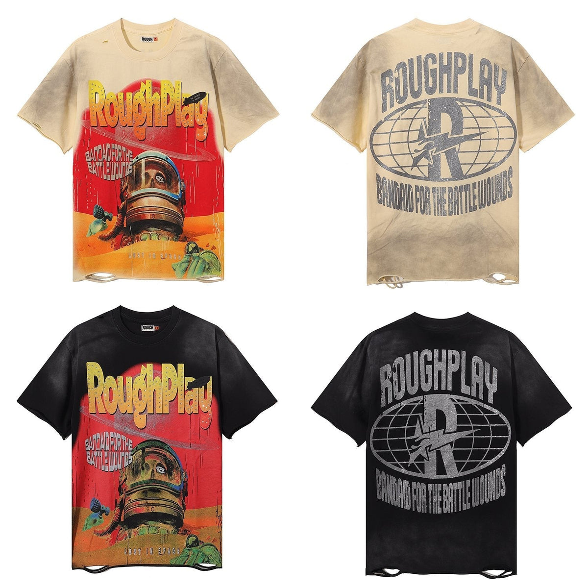 Rough Play Lost In Space Astronaut Graphic T-Shirt ¡ª comparison