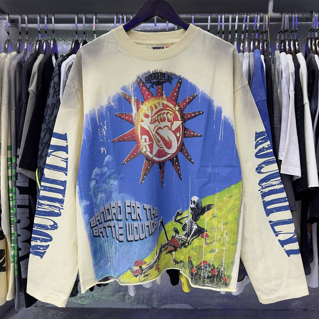 Rough Play SunShower Rhinestone Long-Sleeve T-Shirt ¡ª context