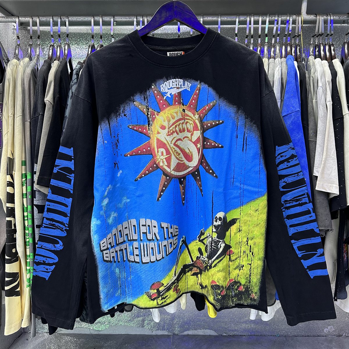Rough Play SunShower Rhinestone Long-Sleeve T-Shirt ¡ª context