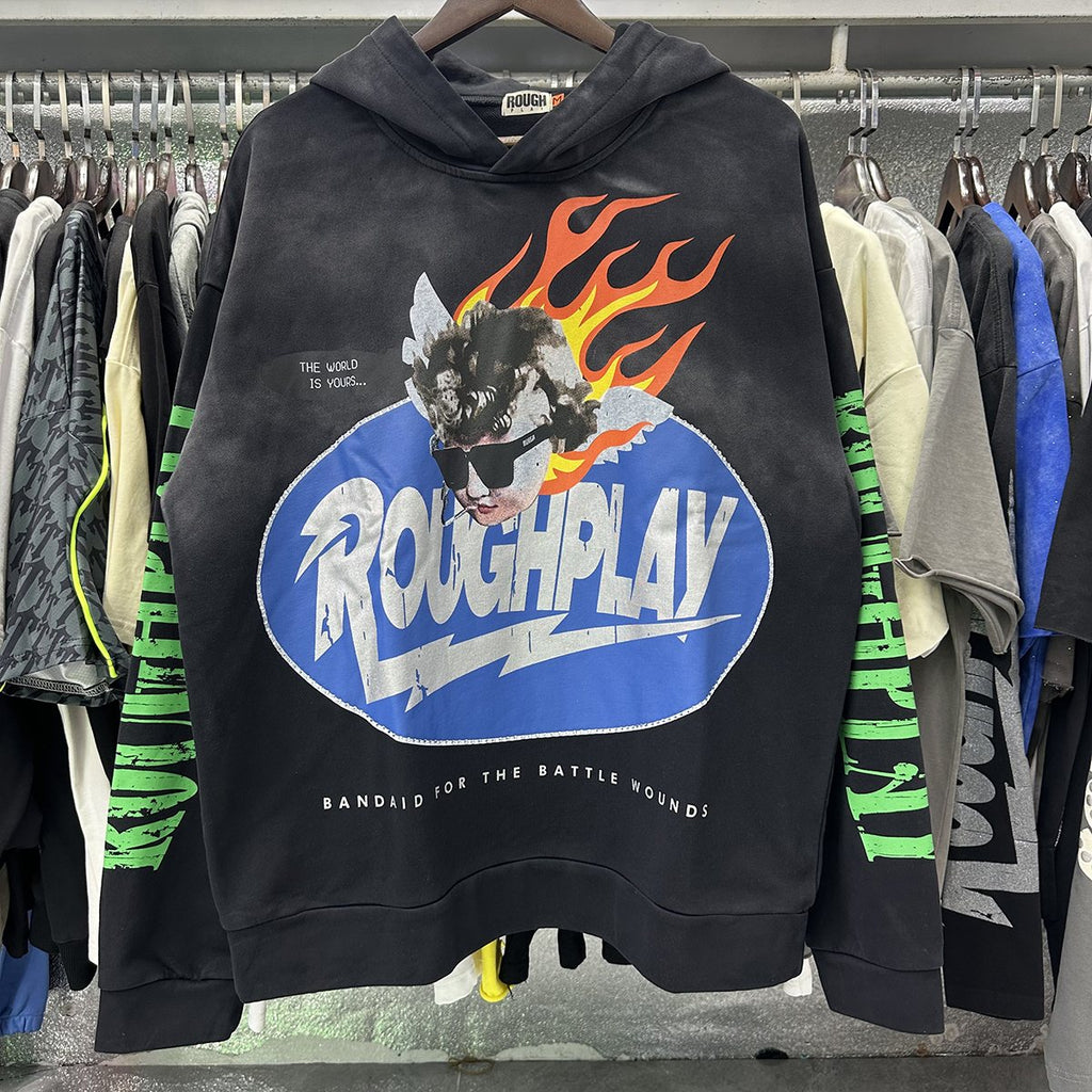 Rough Play SoulBoy Rhinestone Graphic Hoodie ¡ª context