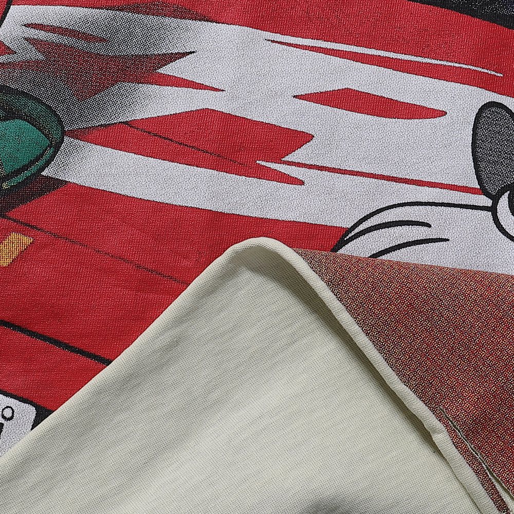 Rough Play Rabbit Car Distressed Short-Sleeve T-Shirt ¡ª fabric_closeup