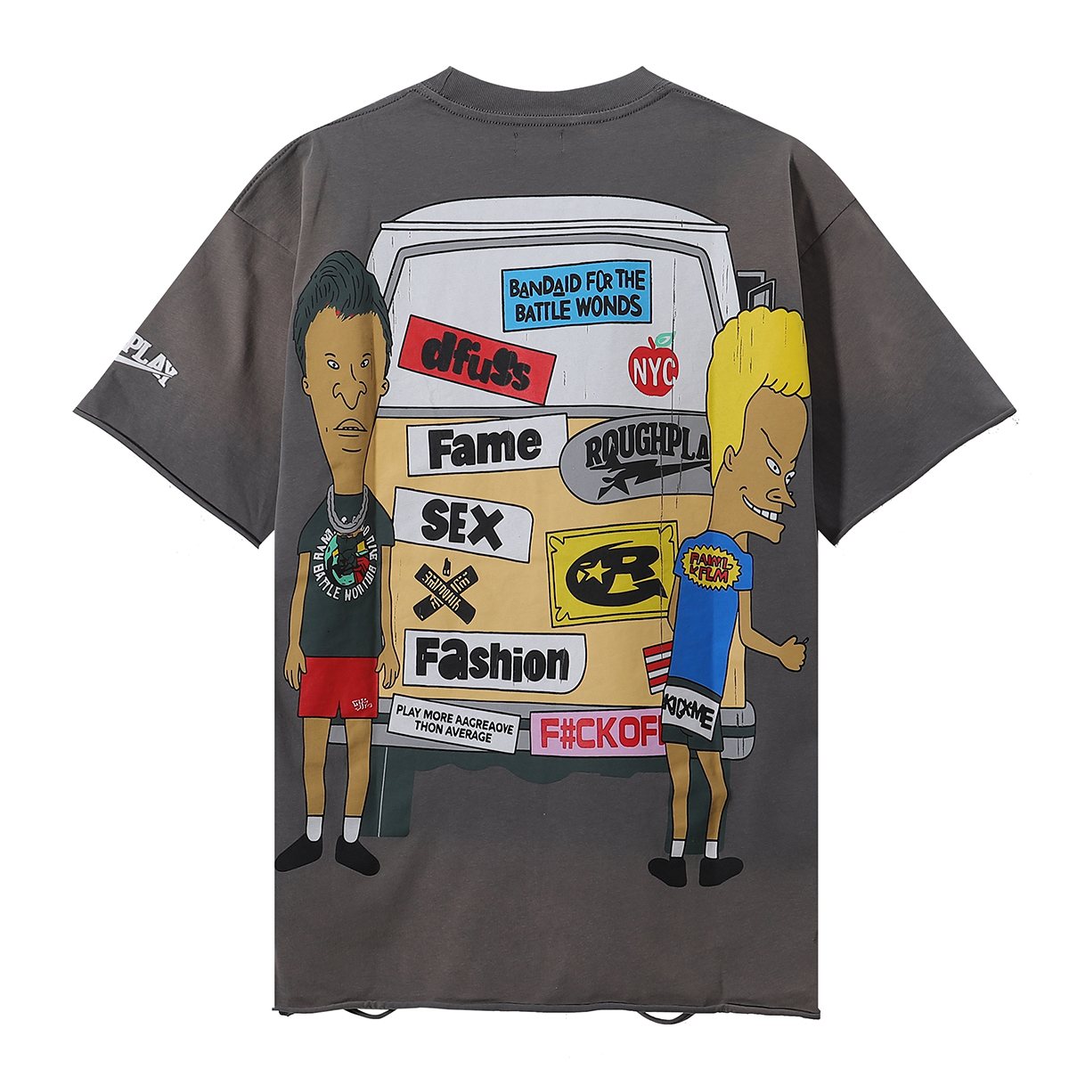 Rough Play Beavis and Butthead Van Graphic T-Shirt ¡ª back