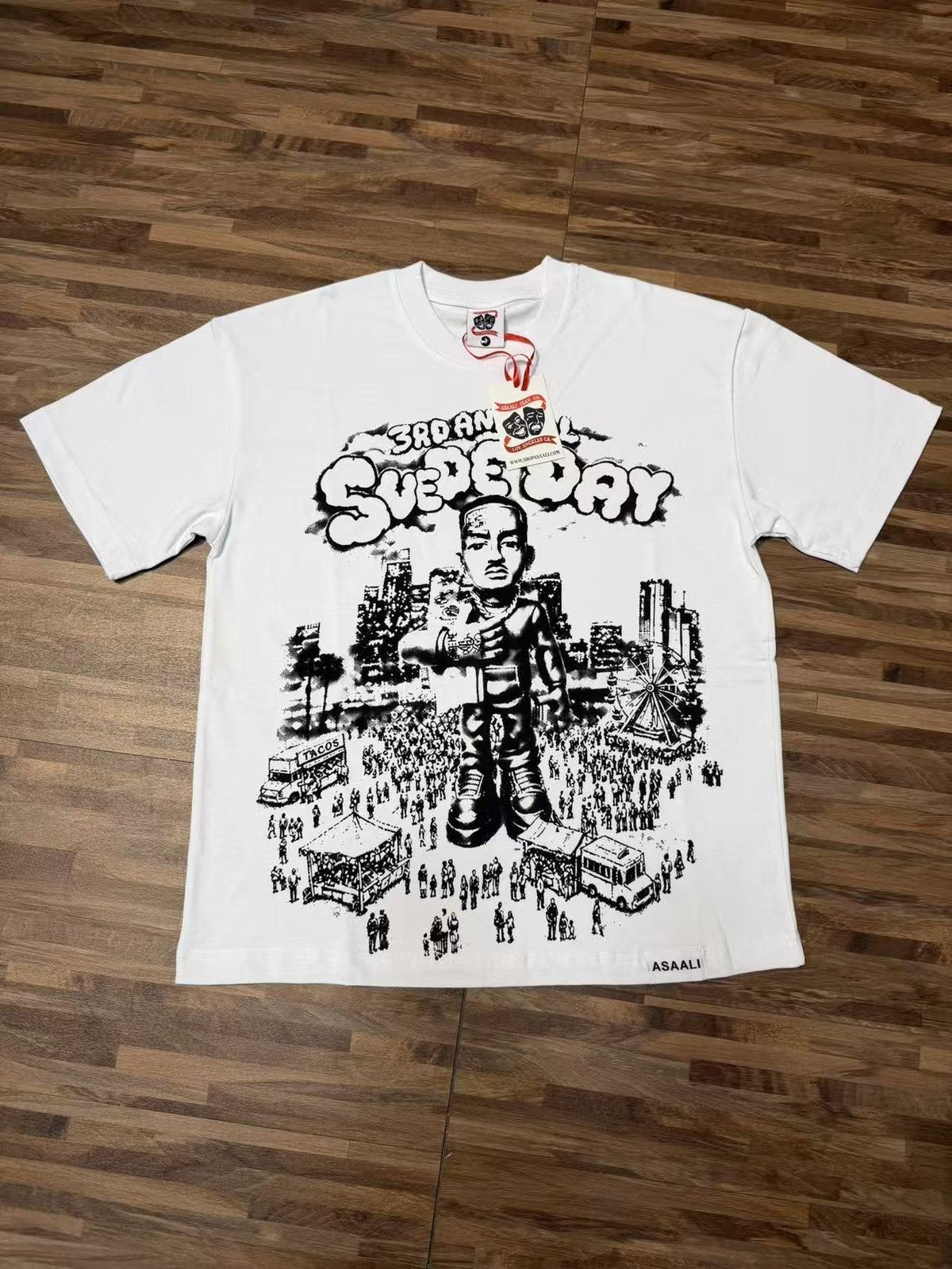 ASAALL Illustrated Front Graphic T-Shirt ¡ª front