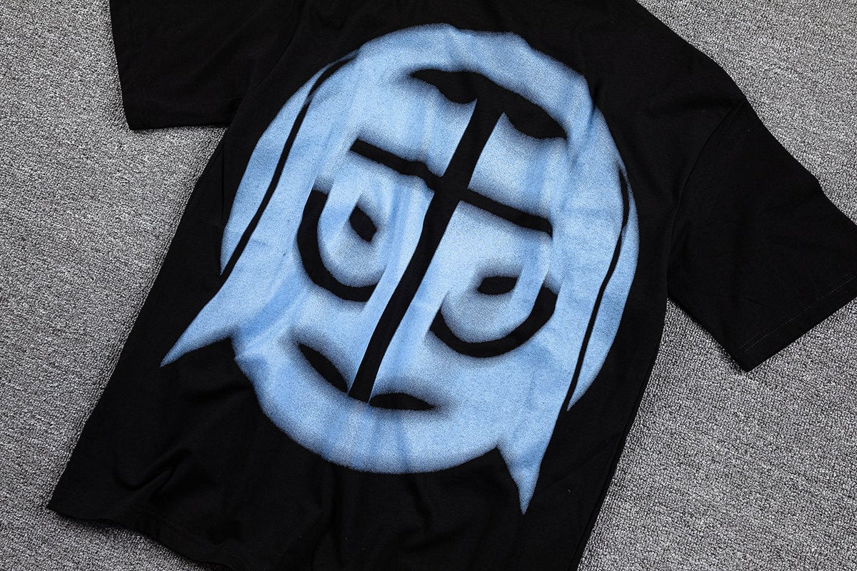 Glazagod Blue Graphic Short-Sleeve T-Shirt ¡ª detail