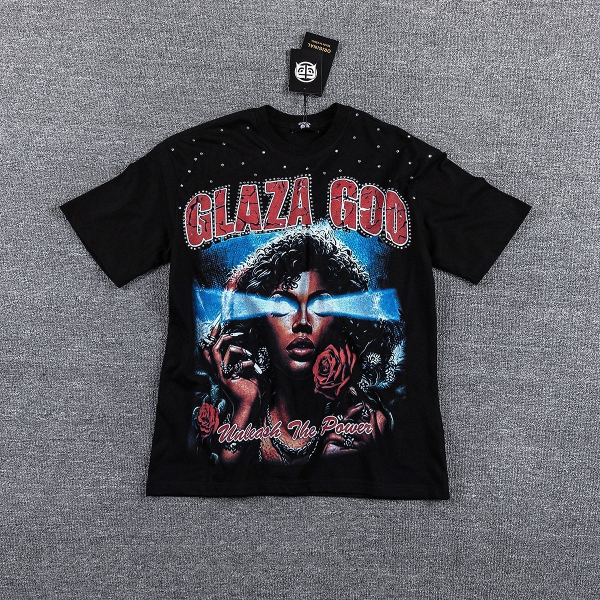 GLAZA GOD Unleash The Power Graphic T-Shirt ¡ª hero