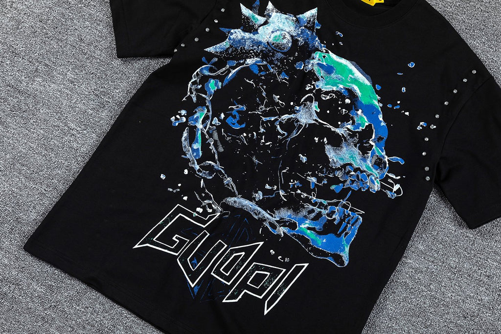 GUAPI Skull Chain Graphic T-Shirt ¡ª detail