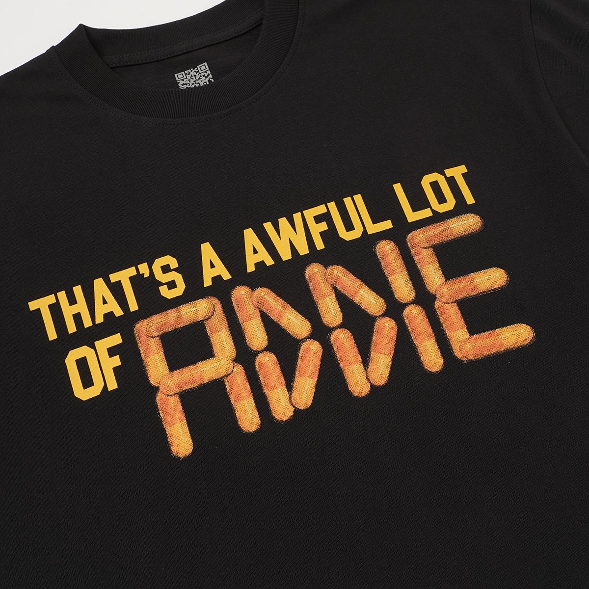 THAT'S A AWFUL LOT OF COUGH SYRUP Front & Back Graphic T-Shirt ¡ª detail