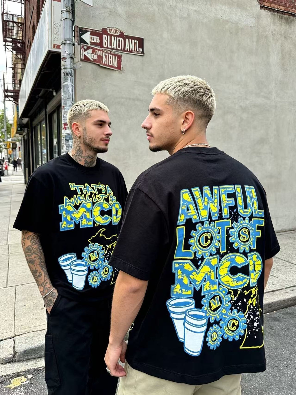 THAT'S A AWFUL LOT OF COUGH SYRUP Front & Back Graphic T-Shirt ¡ª model