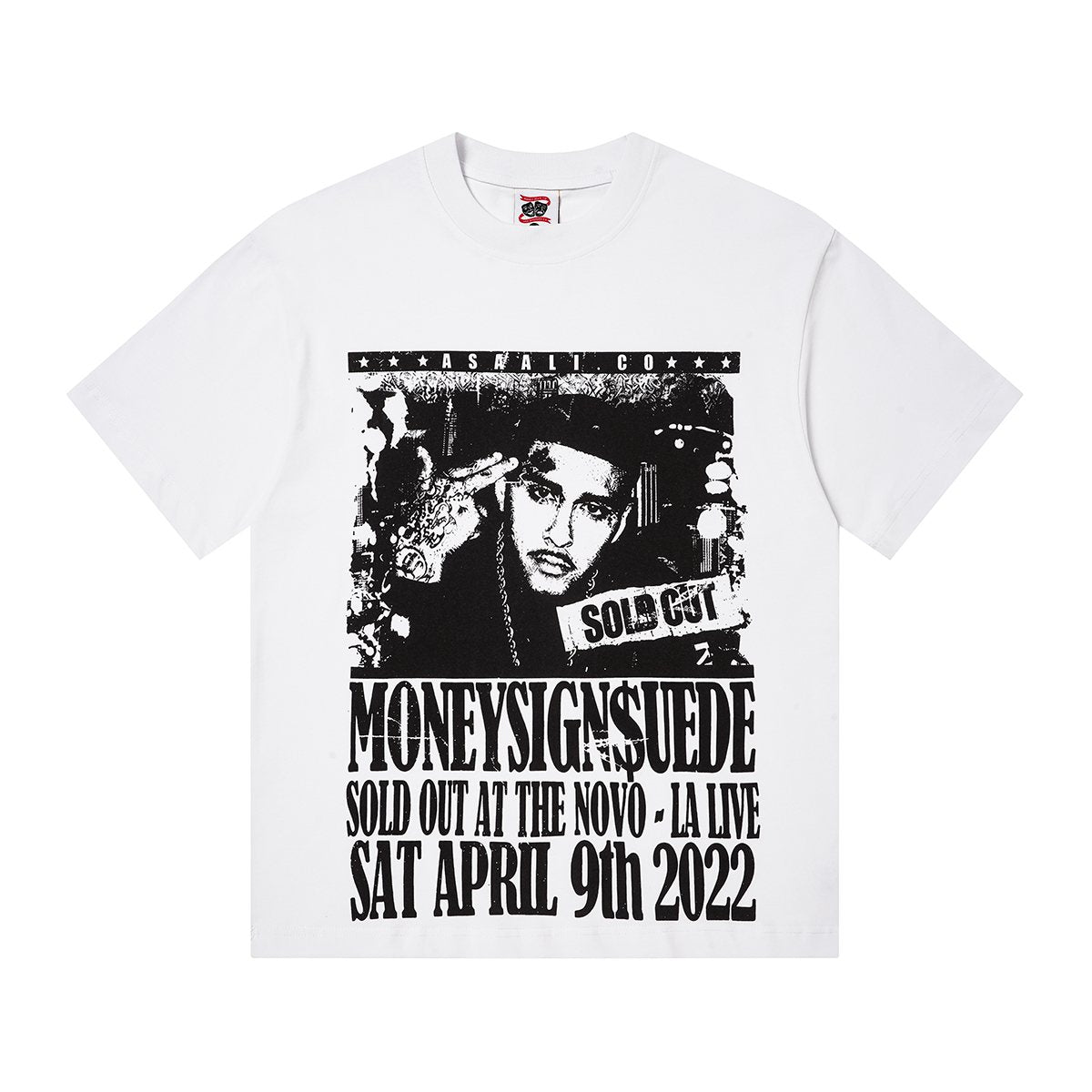 ASAALL Black Front Graphic Short-Sleeve T-Shirt ¡ª hero