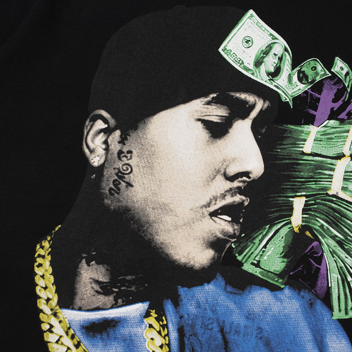 ASAALL Portrait Cash Short-Sleeve T-Shirt ¡ª detail