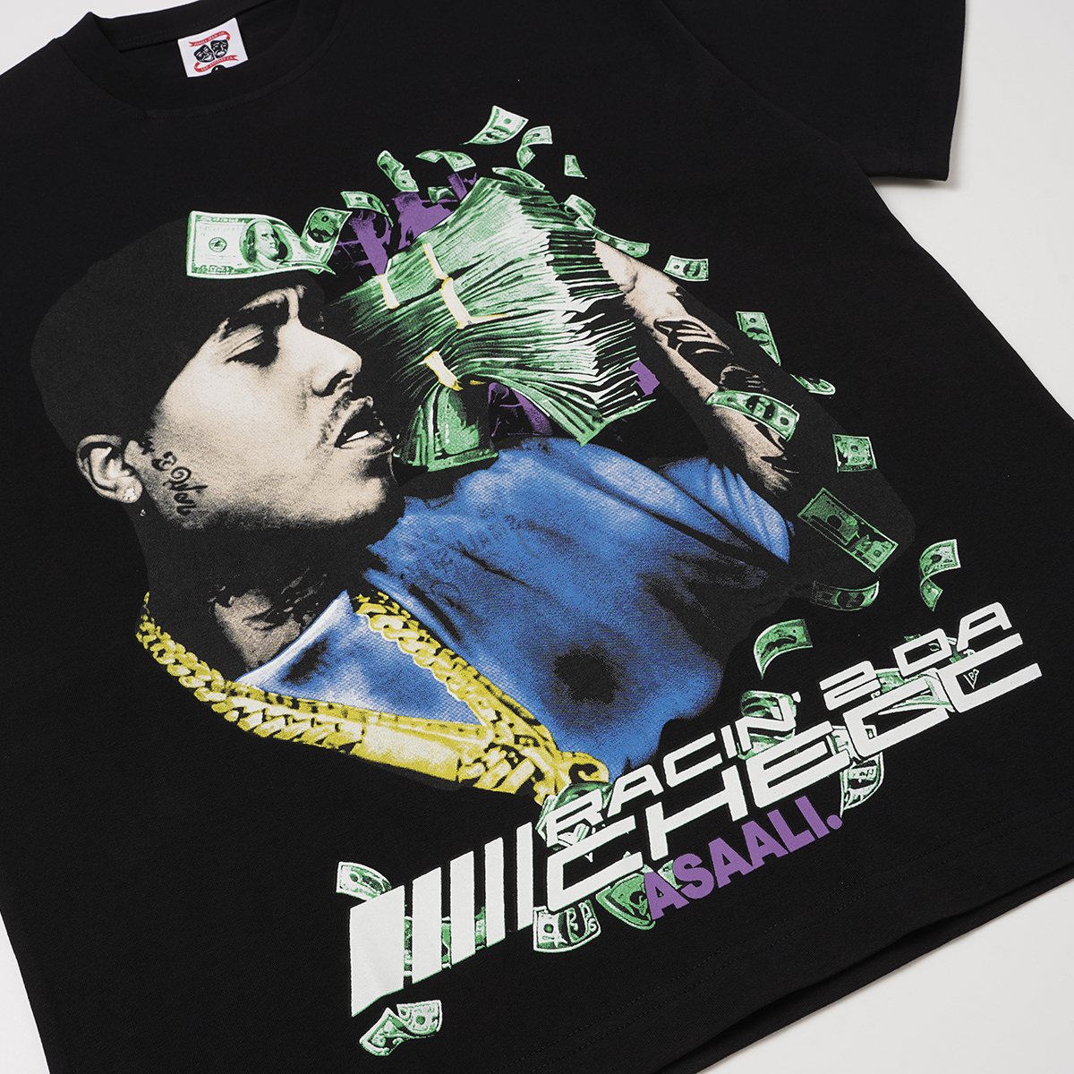 ASAALL Portrait Cash Short-Sleeve T-Shirt ¡ª detail
