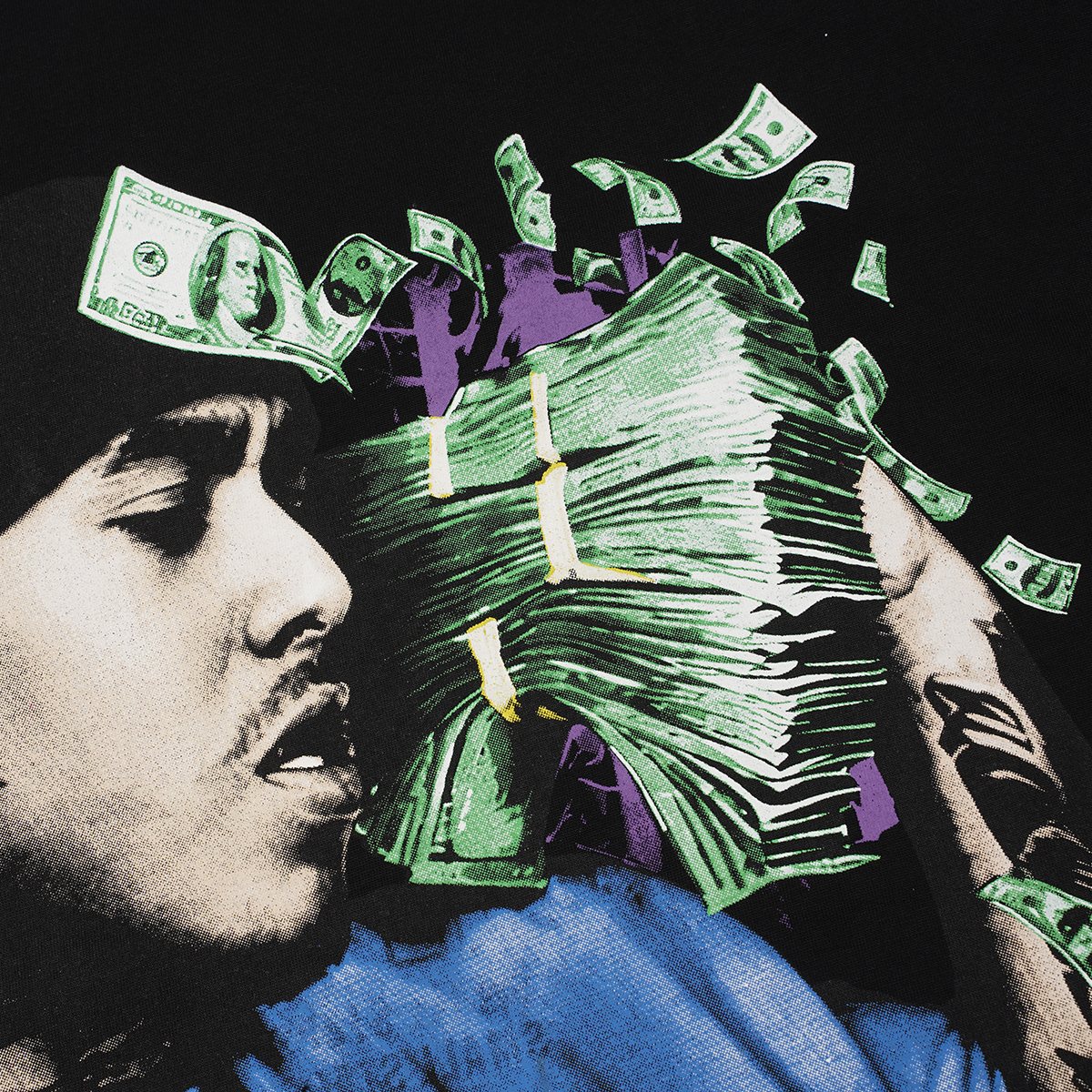 ASAALL Portrait Cash Short-Sleeve T-Shirt ¡ª detail