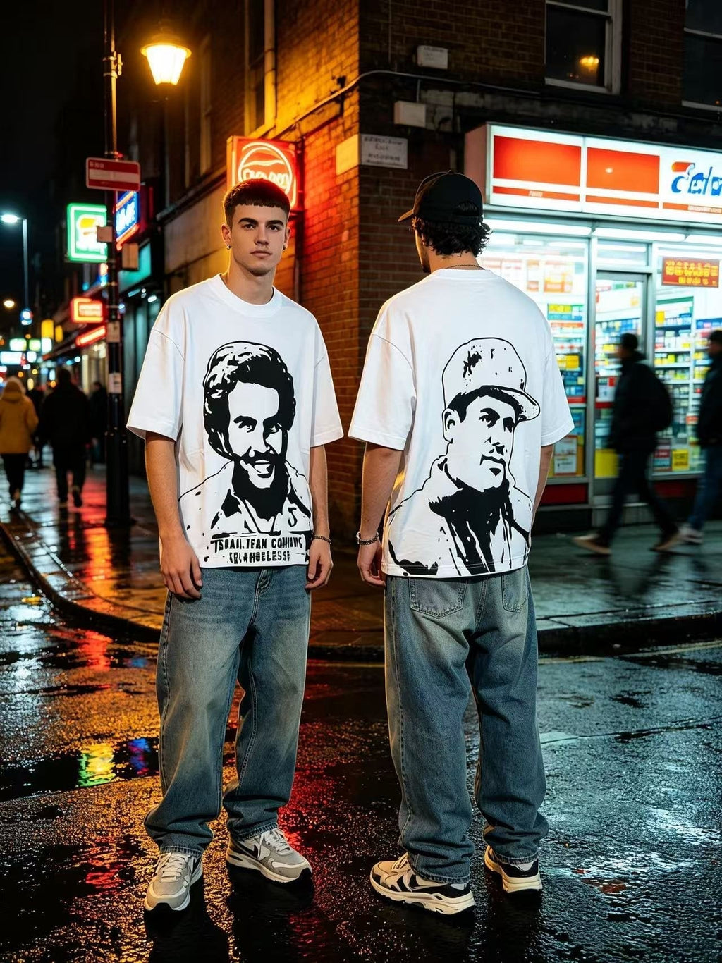 ASAALL Portrait Graphic Short-Sleeve T-Shirt ¡ª context