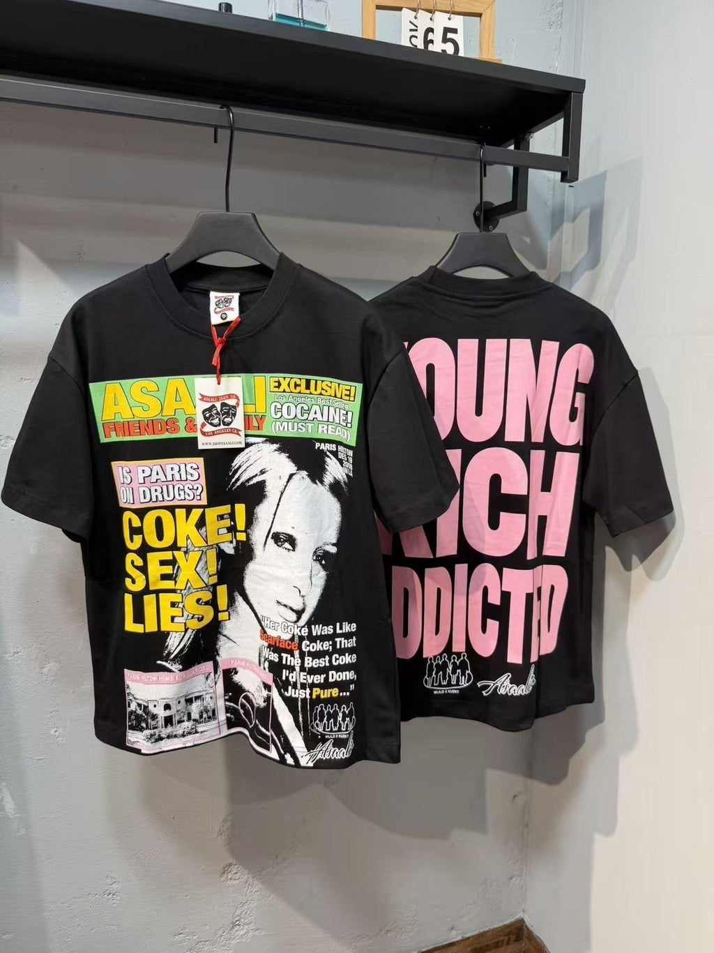 ASAALL Magazine Graphic Short-Sleeve T-Shirt ¡ª context