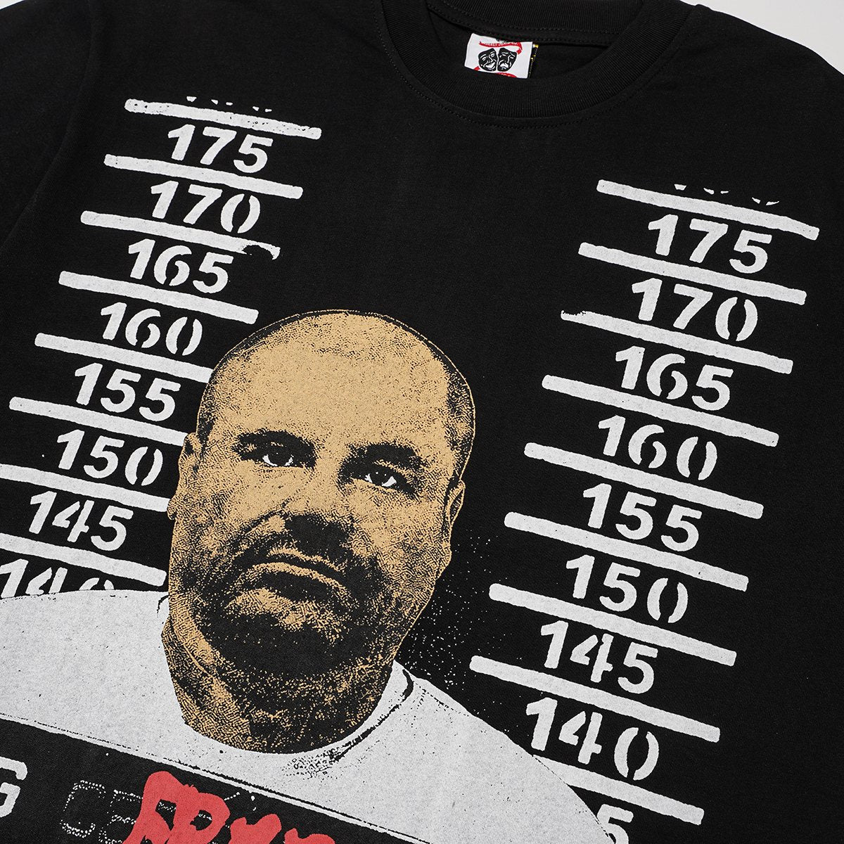 ASAALL Black Letter Graphic Short-Sleeve T-Shirt ¡ª detail