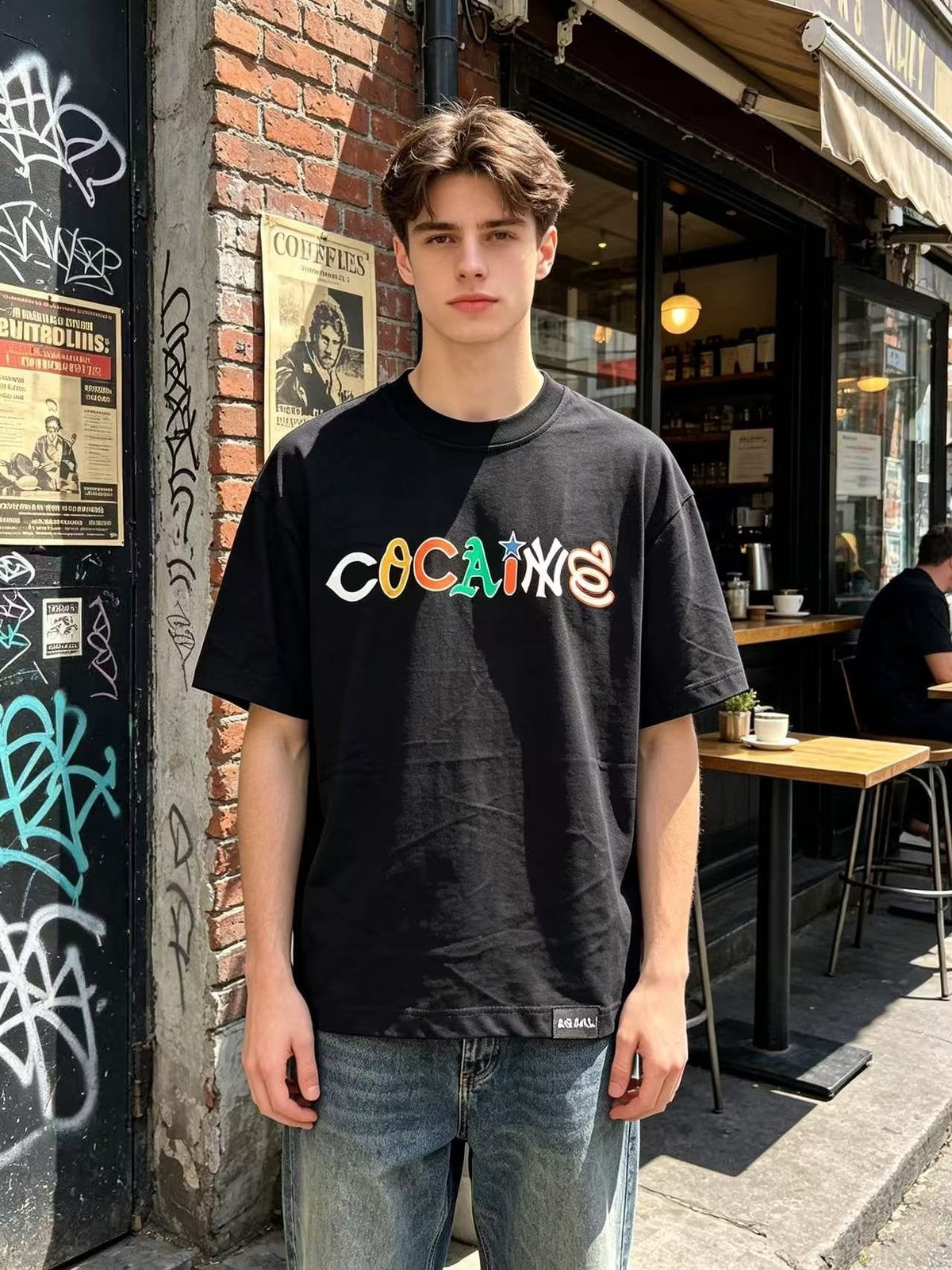 ASAALL Multicolor Wordmark Graphic T-Shirt ¡ª context