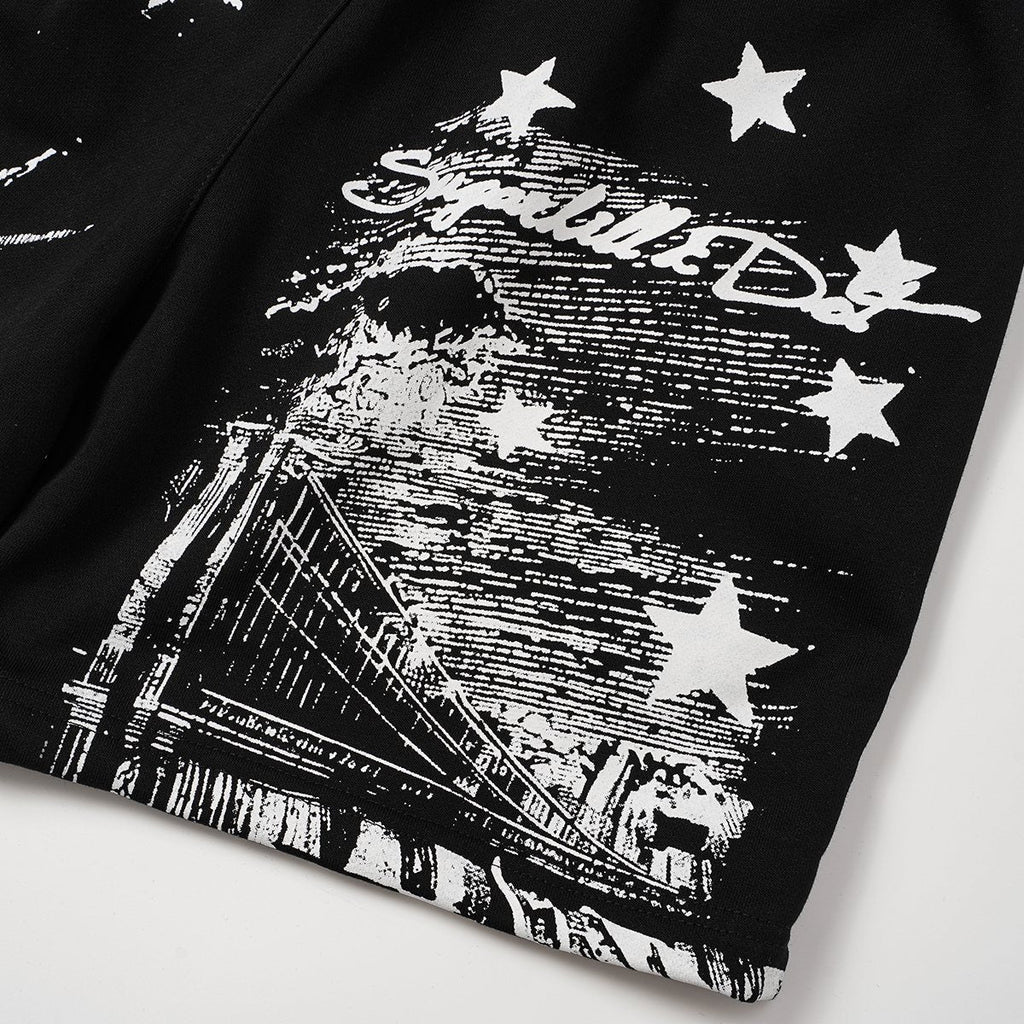 ASAALL New York Star Graphic Shorts ¡ª detail