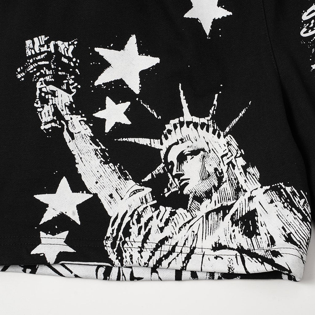 ASAALL New York Star Graphic Shorts ¡ª detail