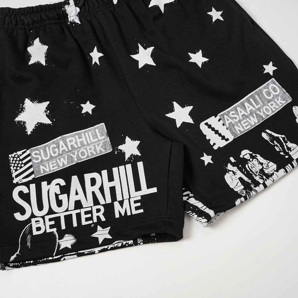 ASAALL New York Star Graphic Shorts ¡ª detail