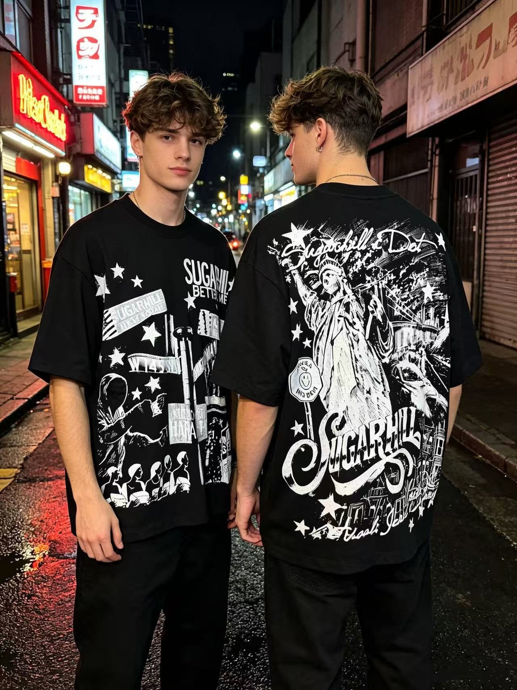 ASAALL Sugarhill NYC Statue Graphic T-Shirt ¡ª context