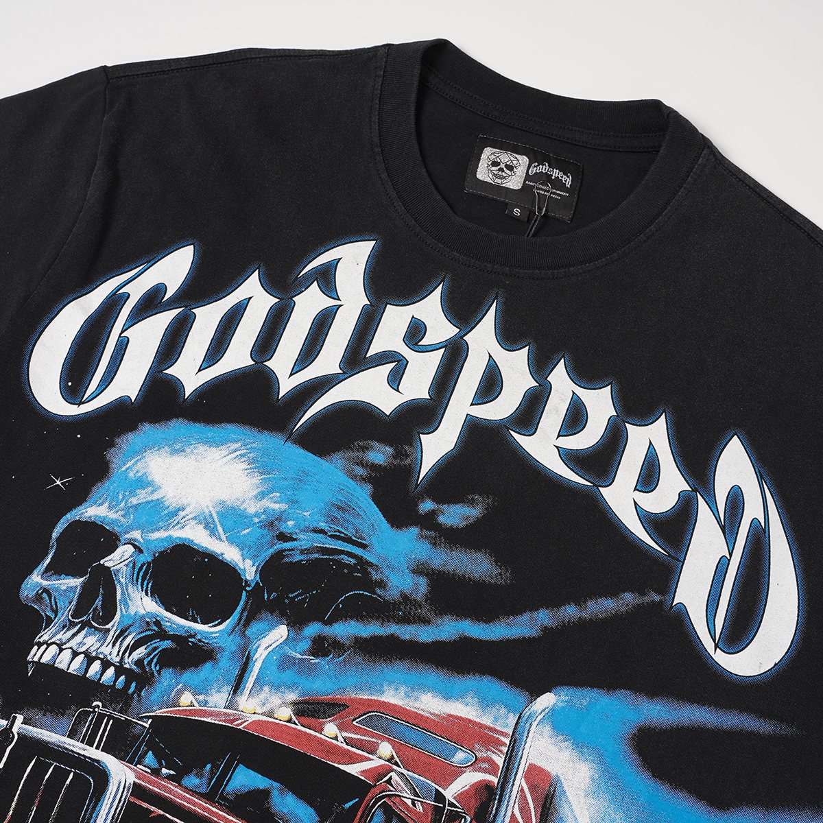 Godspeed Truck & Skull Graphic Short-Sleeve T-Shirt ¡ª detail
