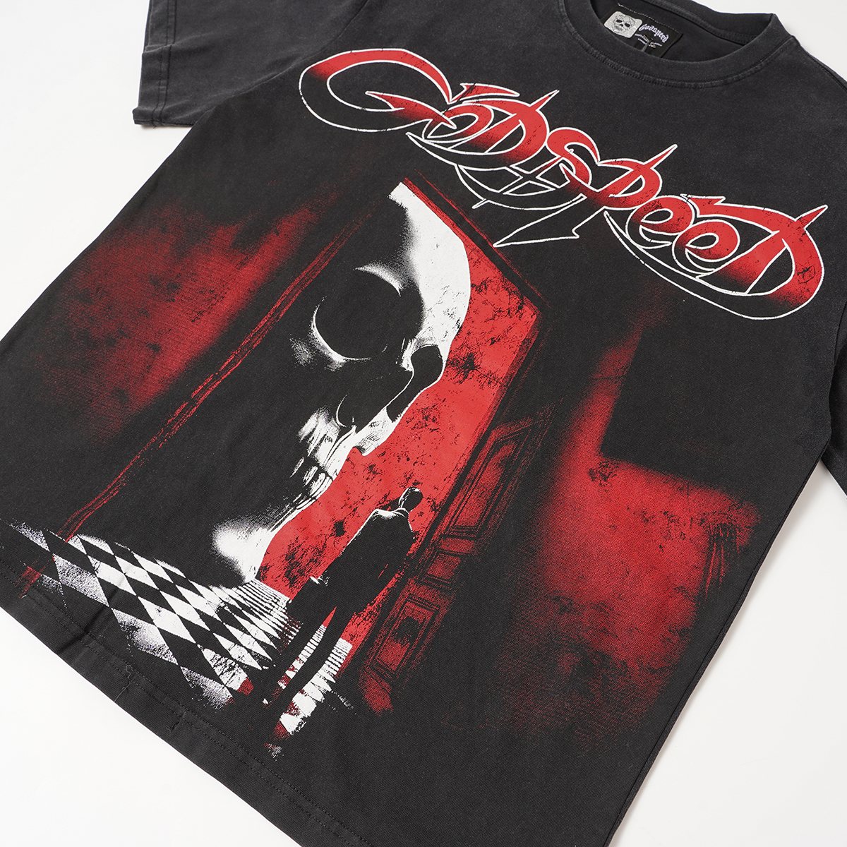 Godspeed Skull Graphic T-Shirt ¡ª front