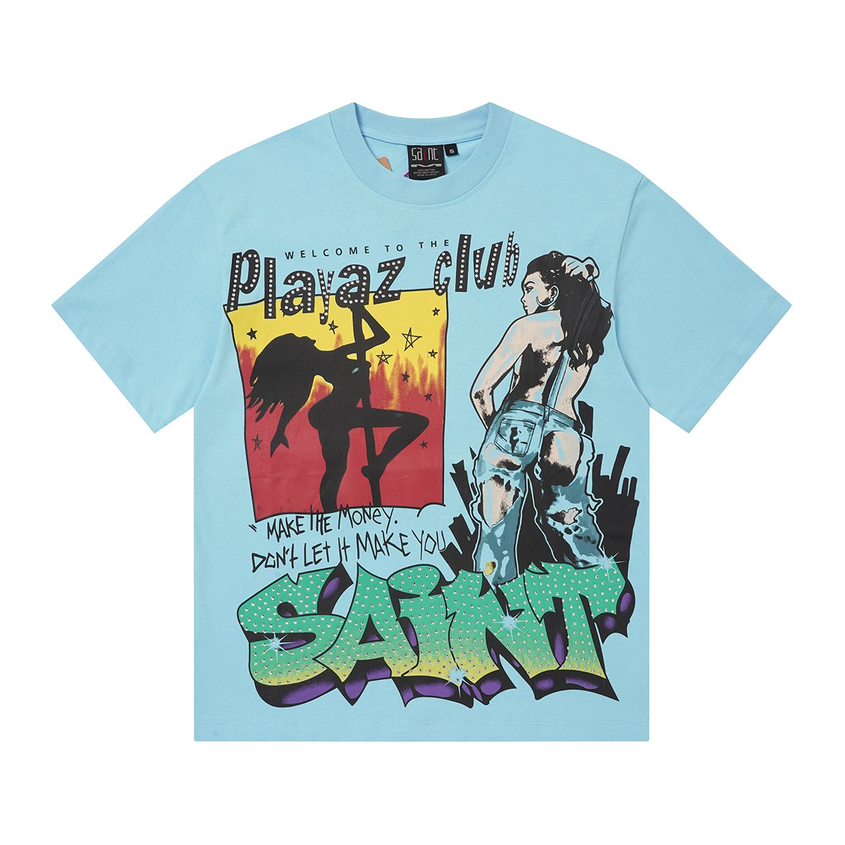 SAINT Playaz Club Graphic T-Shirt ¡ª front