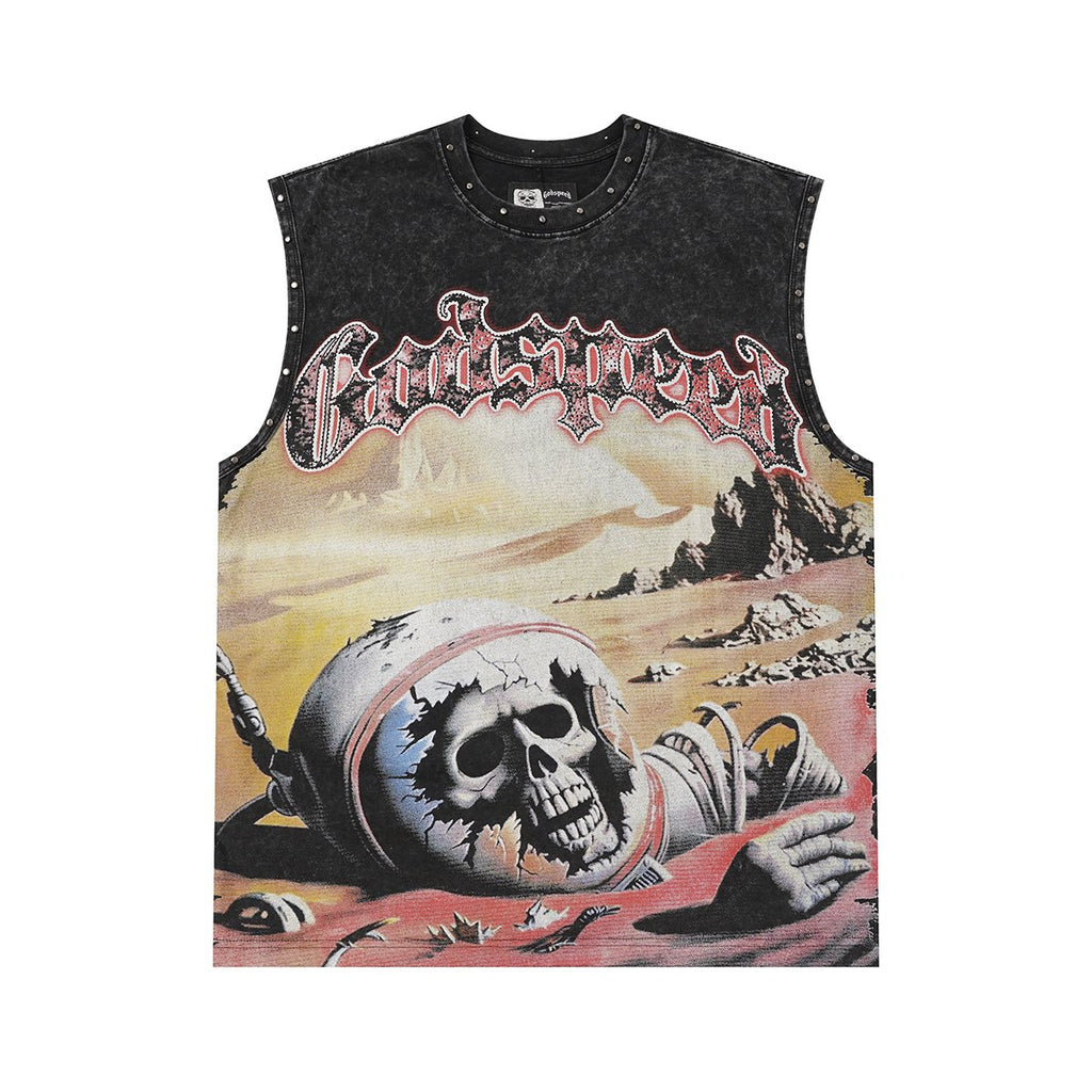 Godspeed Desert Skull Sleeveless T-Shirt ¡ª hero