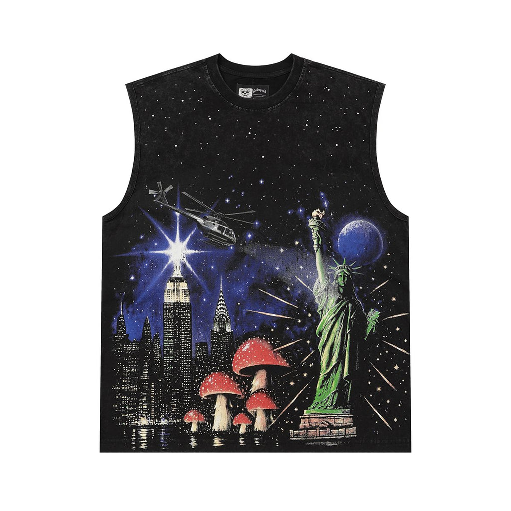 Godspeed Statue of Liberty NYC Sleeveless T-Shirt ¡ª hero