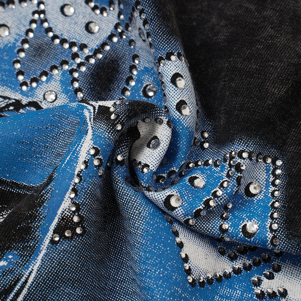 Godspeed Boxer Skull Graphic Acid-Wash Sleeveless T-Shirt ¡ª detail