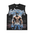 Godspeed Boxer Skull Graphic Acid-Wash Sleeveless T-Shirt ¡ª hero