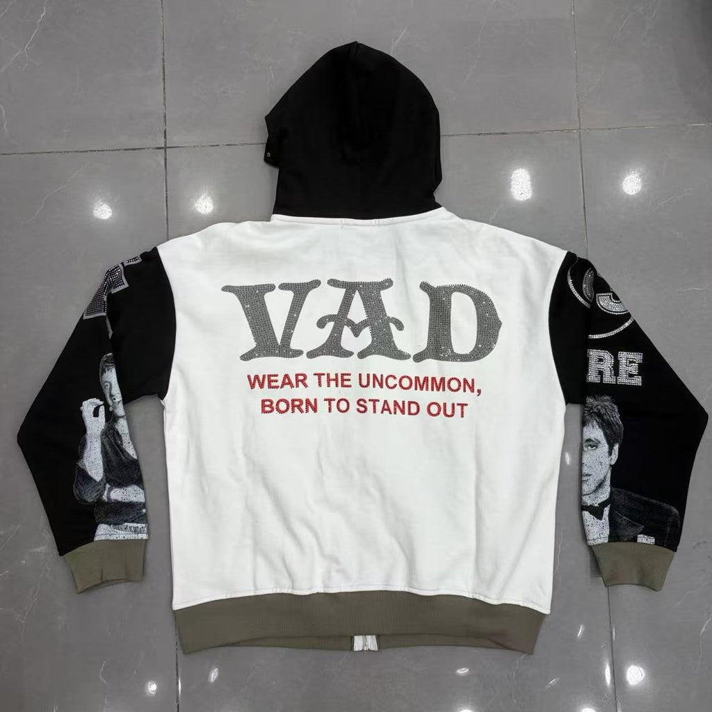 VARE ALL DAY Scarface Graphic Zip Hoodie ¡ª back
