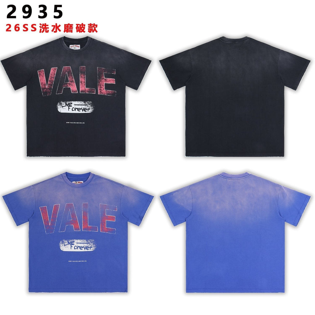 Valley Dreams Live Forever Distressed Graphic T-Shirt ¡ª comparison