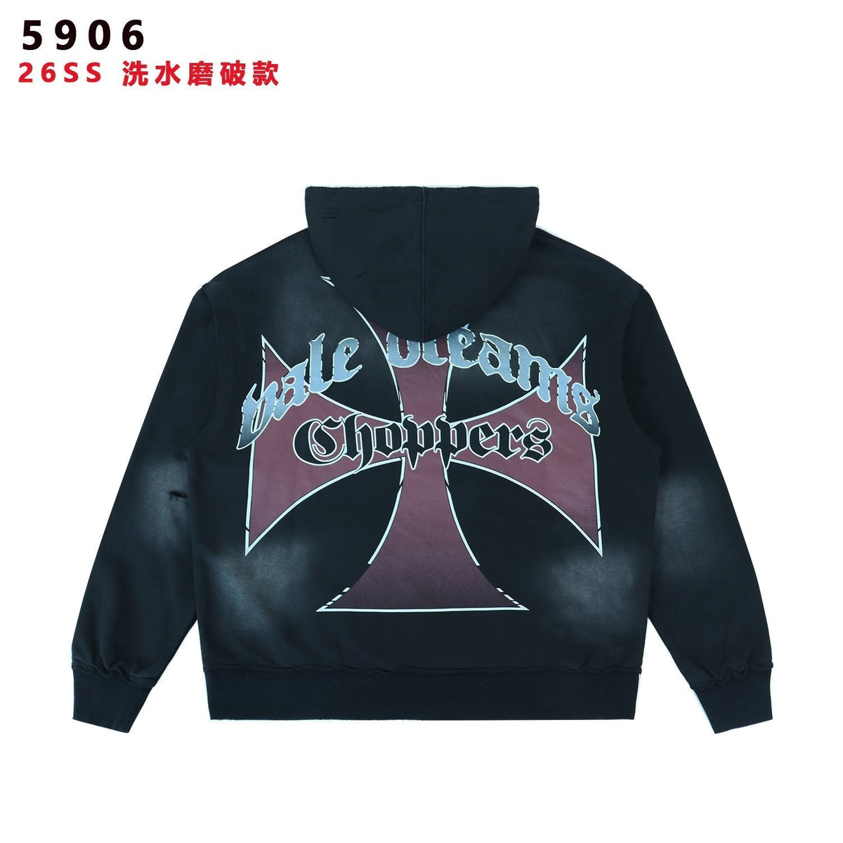 Valley Dreams Choppers Cross Graphic Hoodie ¡ª back