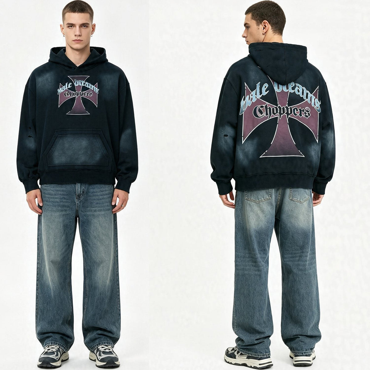 Valley Dreams Choppers Cross Graphic Hoodie ¡ª context