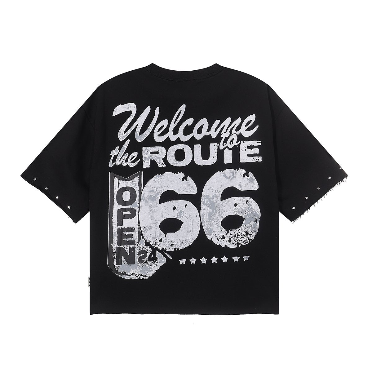 BKYS Revival Ice Cold Route 66 Cropped Graphic T-Shirt ¡ª back