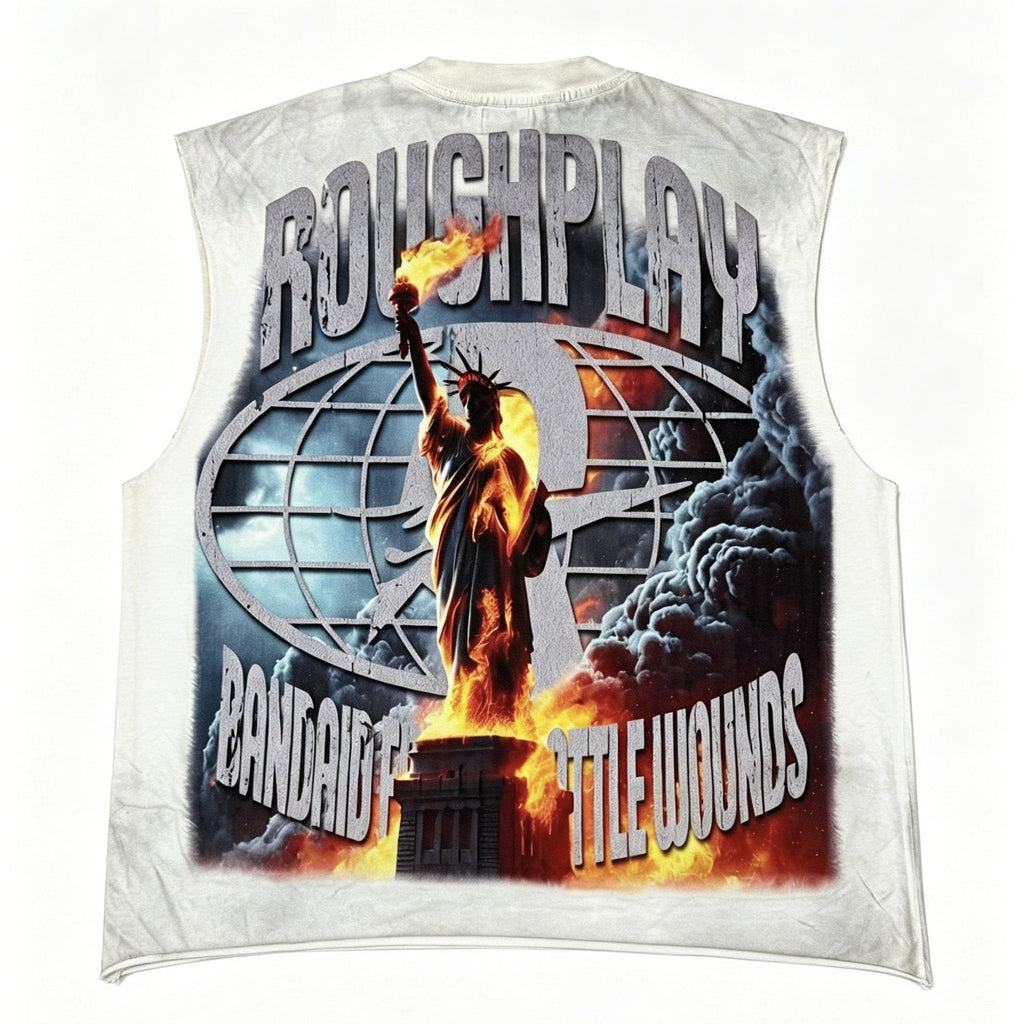 Rough Play Champion Graphic Sleeveless T-Shirt ¡ª back