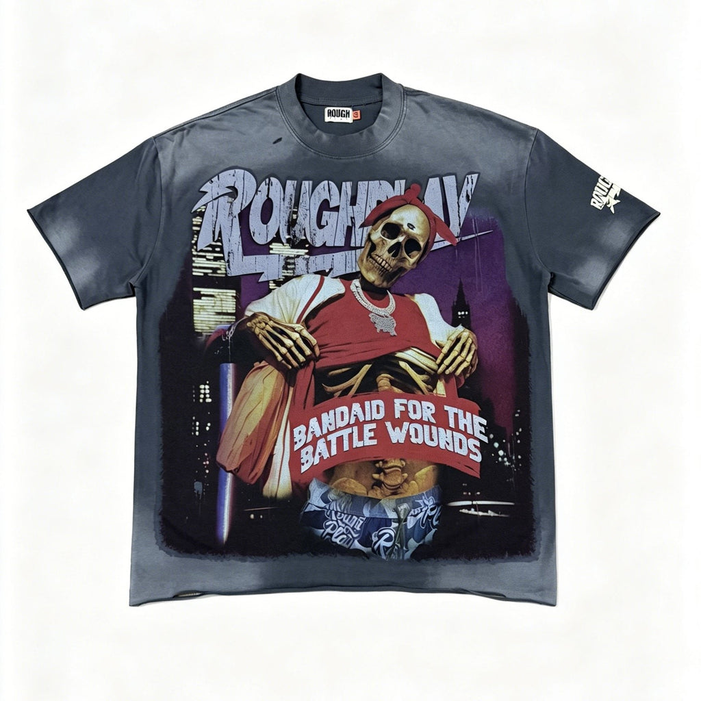 Rough Play Skeleton Globe Graphic T-Shirt ¡ª hero