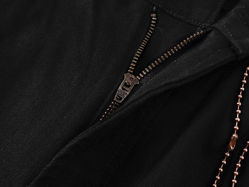 VALABASAS Black Triangle Motif Jeans ¡ª detail
