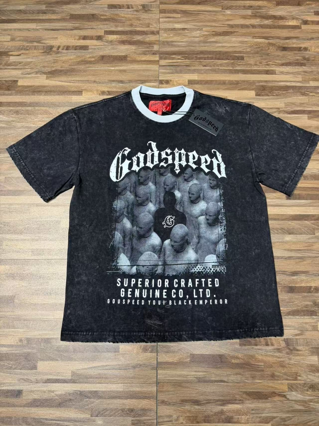 Godspeed Acid-Wash Graphic T-Shirt ¡ª hero