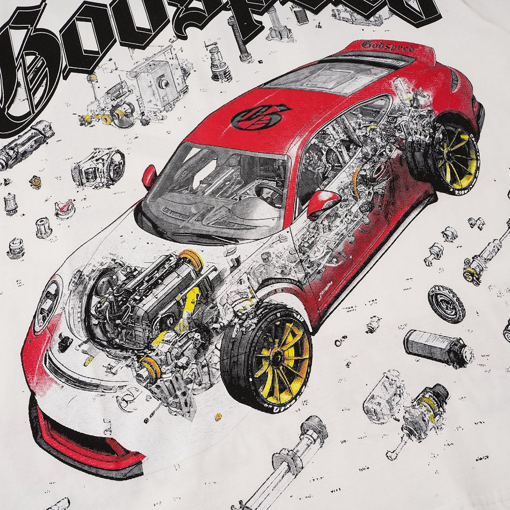 Godspeed Superspeedway Night Run Graphic T-Shirt ¡ª detail