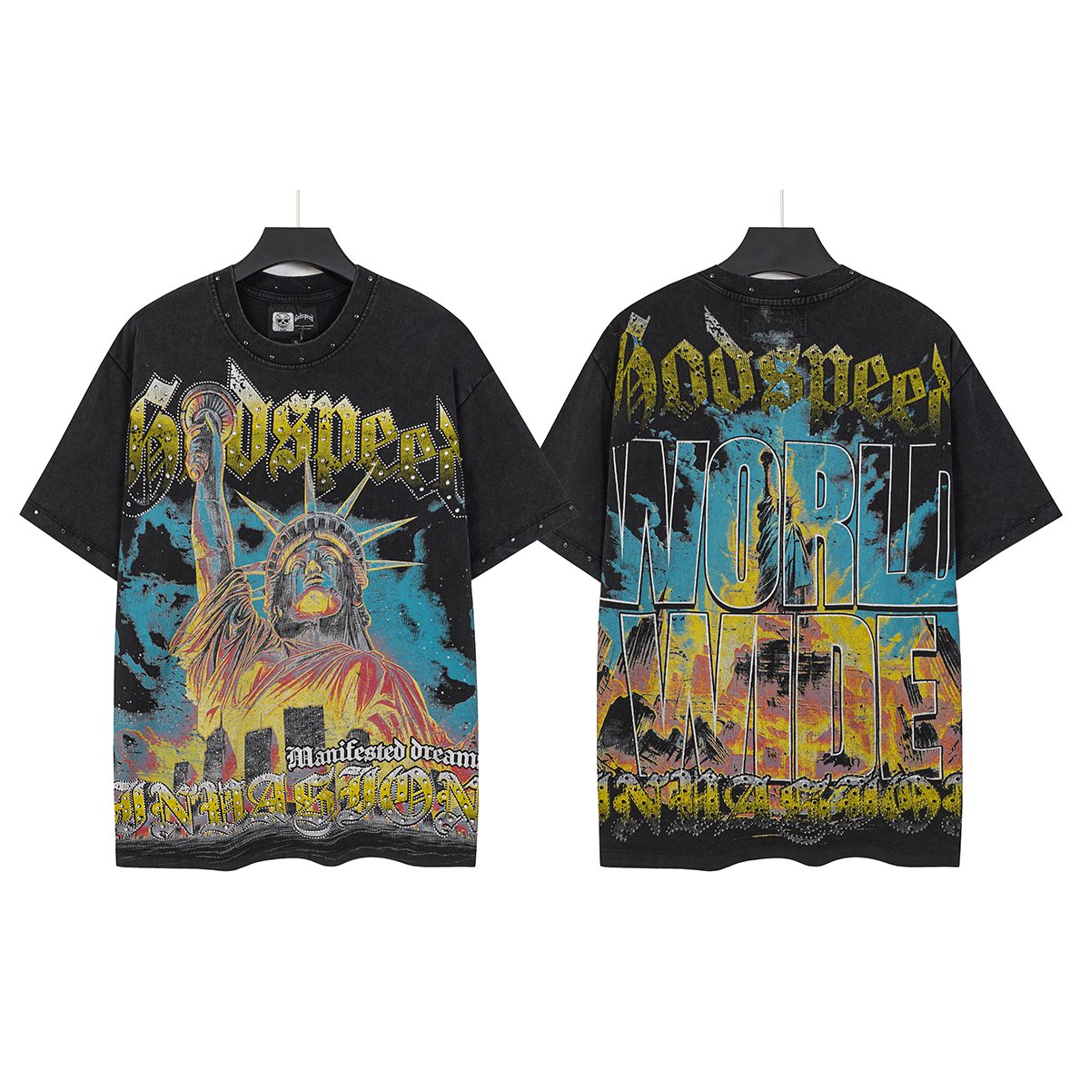 Godspeed Statue of Liberty Worldwide Graphic T-Shirt ¡ª context