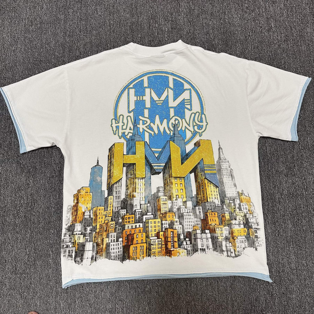 HARMONY City Graphic Contrast-Trim T-Shirt ¡ª back