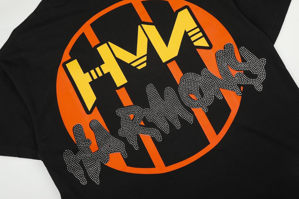 HARMONY Black Front & Back Graphic T-Shirt ¡ª detail