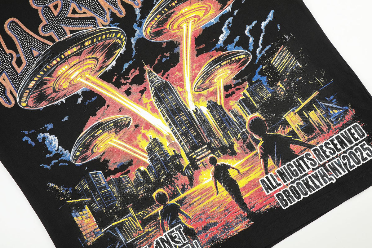 HARMONY UFO City Graphic T-Shirt ¡ª detail
