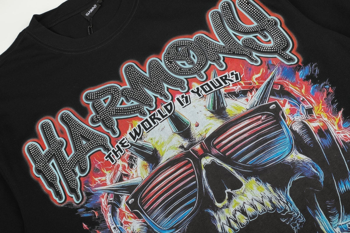 HARMONY Skull Graphic Short-Sleeve T-Shirt ¡ª detail