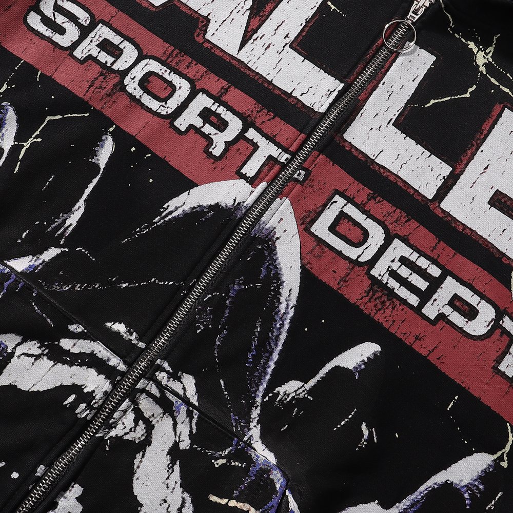 VALE USA Sport Dept Chess Graphic Zip Hoodie ¡ª detail