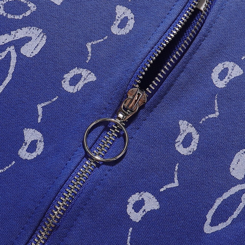 VALE USA Paisley Print Zip Hoodie ¡ª detail